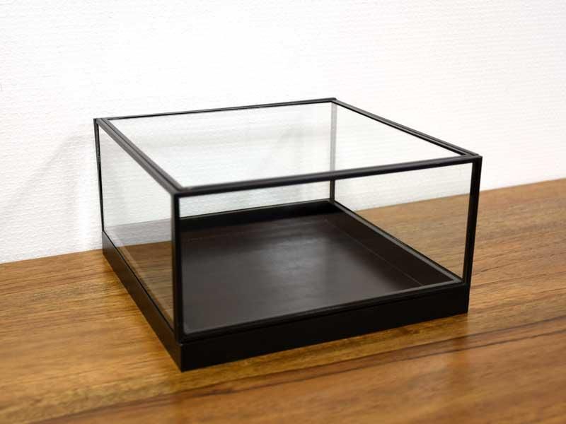 未使用☆ガラス製スクエアディスプレイケース４つセット 未使用☆ガラス製スクエアディスプレイケース4つセット