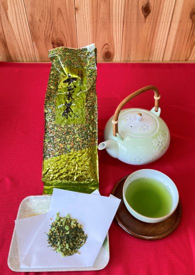 抹茶入り玄米茶【300円×300g入り】 - お茶通販の村松園／静岡茶専門の