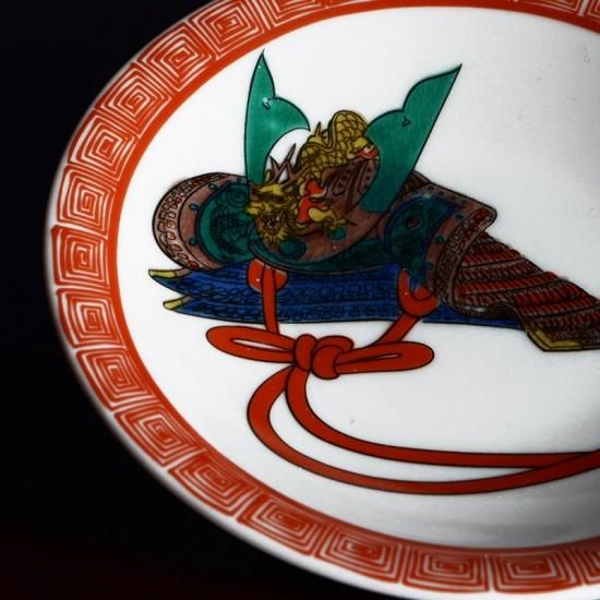 石川応援】「天守物語」小皿単品 ⑩青竜の御兜 - 慎太郎ごのみ