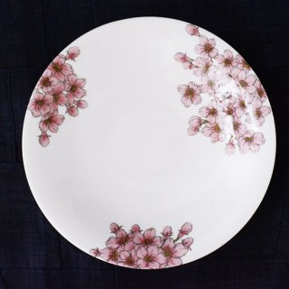 慎太郎ごのみオリジナル 六寸皿 桜