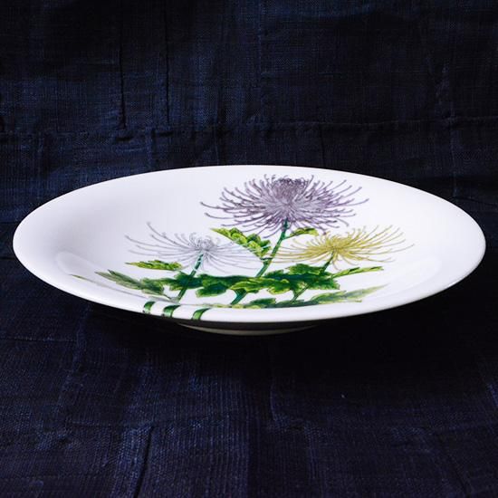 慎太郎ごのみのオリジナル尺皿　大皿　菊 石川応援】慎太郎ごのみオリジナル 尺皿 菊（青） - 慎太郎ご