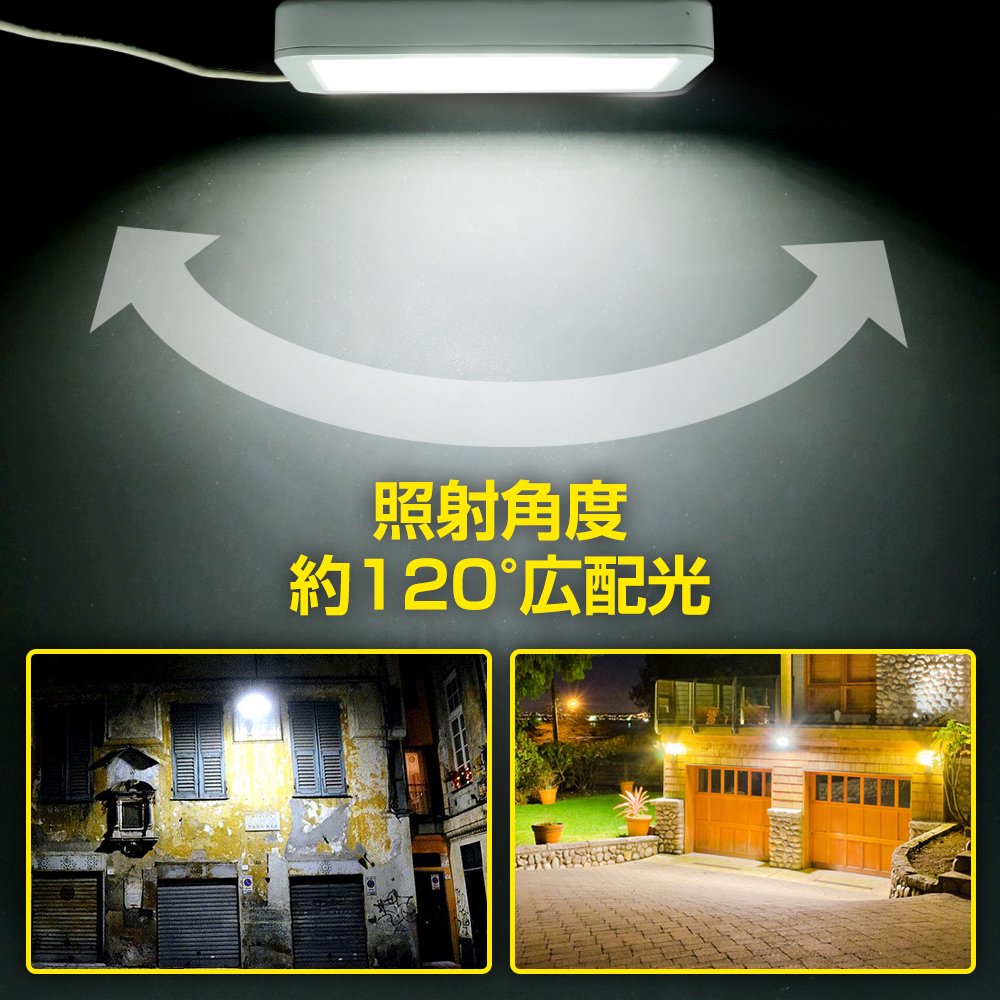 グッドグッズ(GOODGOODS) LED投光器 50W 500W相当 6000LM 屋外 防水 スタンド 薄型 インテリア照明 看板 店舗照明  駐車場 一年保証 LDT-5F