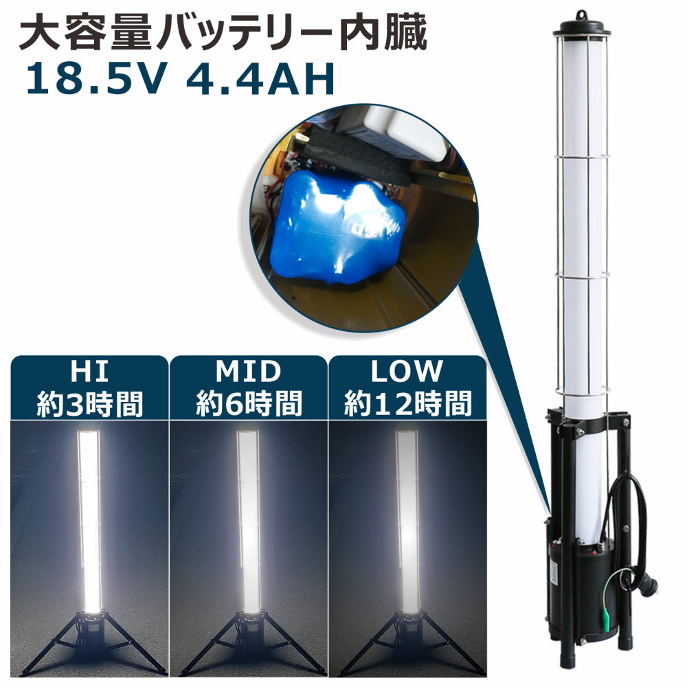 グッドグッズ(GOODGOODS) LED 作業灯 40W 蓄電式&家庭用電源 グッドグッズ(GOODGOODS) LED 作業灯 40W 蓄電式&家庭用電源