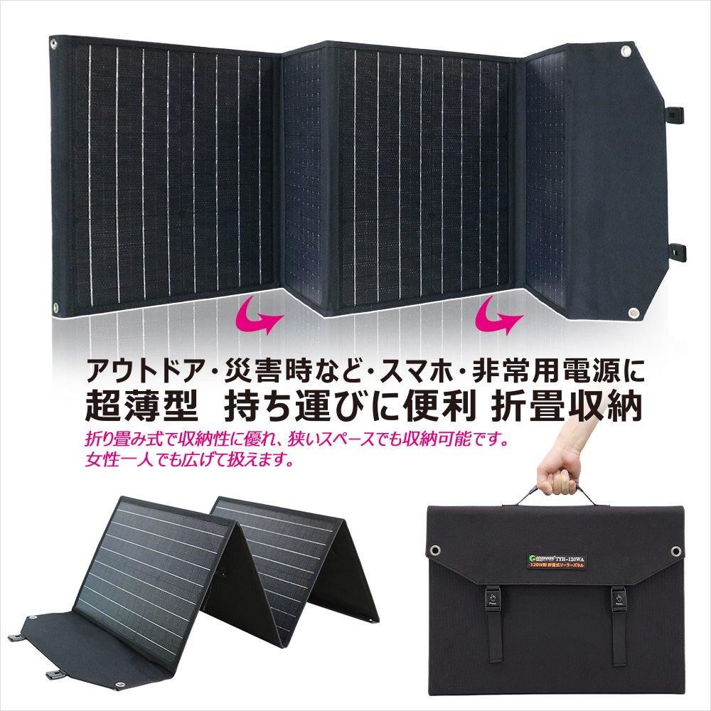 ☆正規品新品未使用品 最新の高効率ソーラーパネル4枚搭載 ❤3台同時