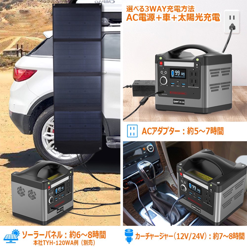 グッドグッズ(GOODGOODS) ポータブル電源 大容量 320W 家庭用発電機