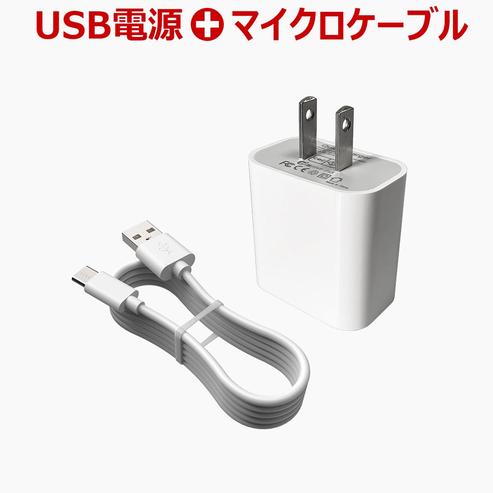 グッドグッズ(GOODGOODS) USBアダプター(YS-03B) + Type-Cケーブル(TC-1M白)SET 充電/データ転送ケーブル  SET-031M