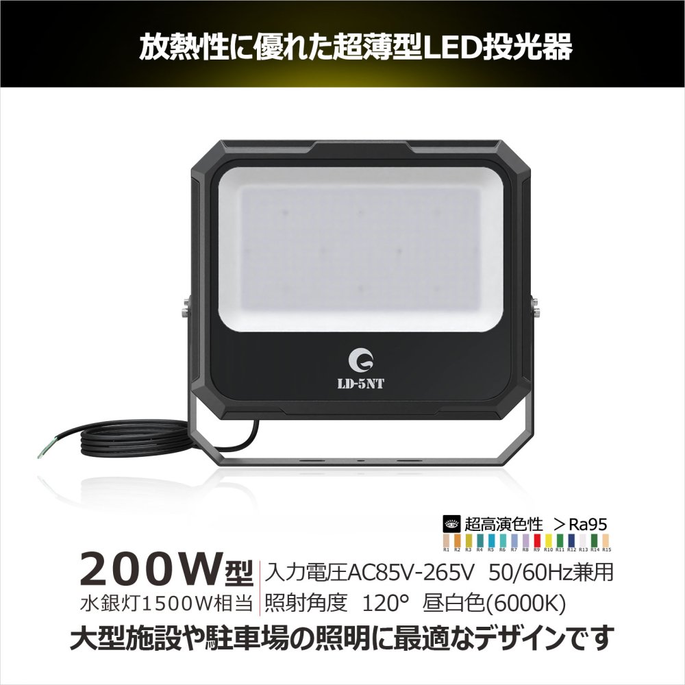 グッドグッズ(GOODGOODS) LED 200W 14600lm 1500W水銀灯