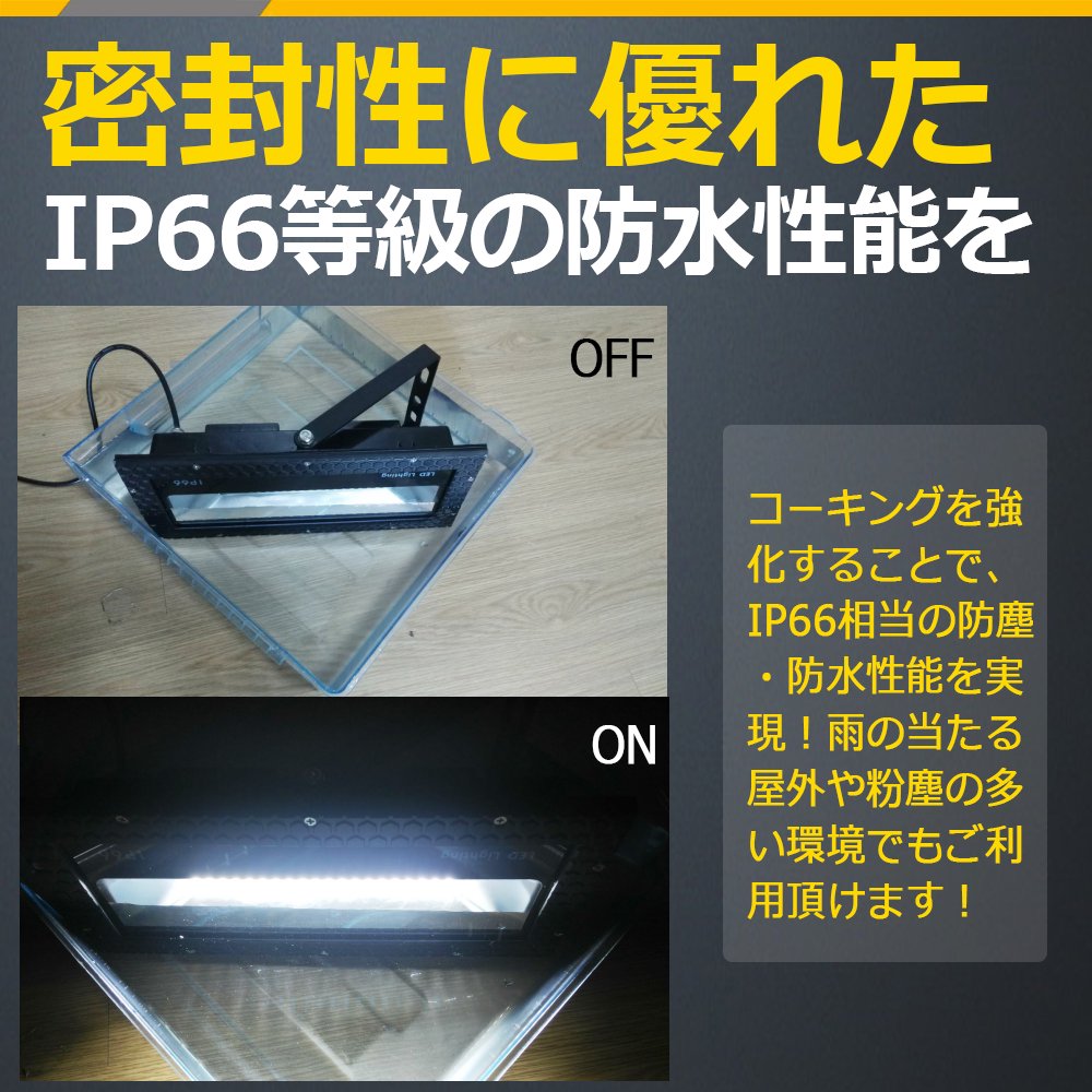 2PSET-102T001H LED投光器 100W 1000W相当 投光器 スタンド 2種類 ...