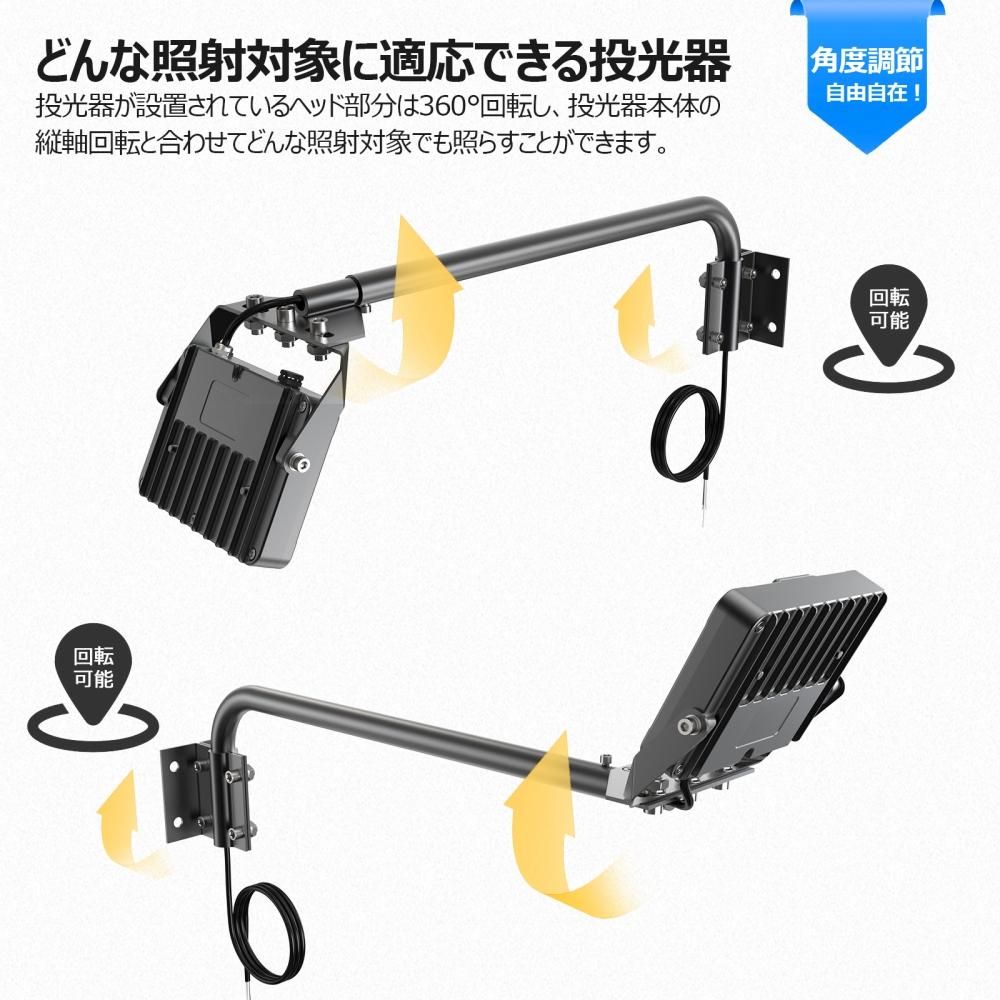 グッドグッズ(GOODGOODS) 一体型 LEDアームライト 20W 看板照明