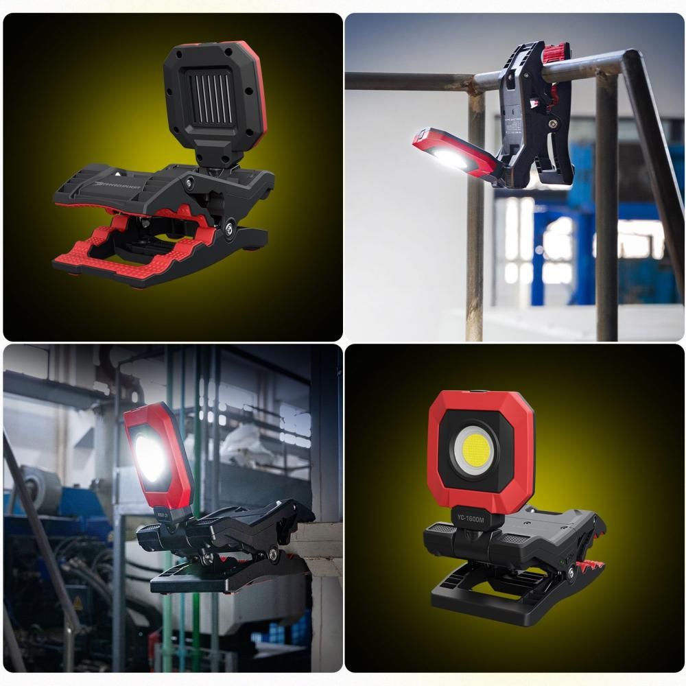 グッドグッズ(GOODGOODS) クリップ型充電式LEDライト 角度調整