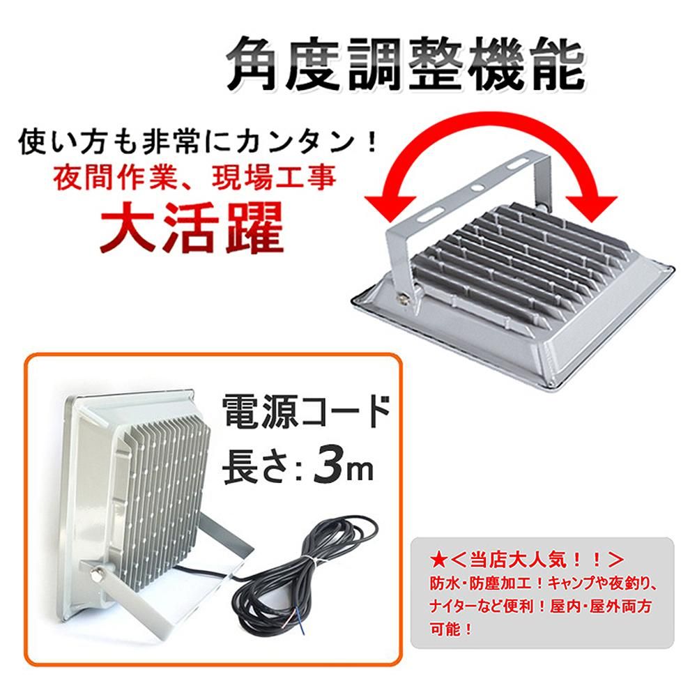 グッドグッズ(GOODGOODS) LED 投光器 30W 3000LM 薄型 昼光色 水銀灯