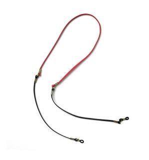 TWO TONE GENUINE LEATHER GLASS CODE / Red  Blackξʲ