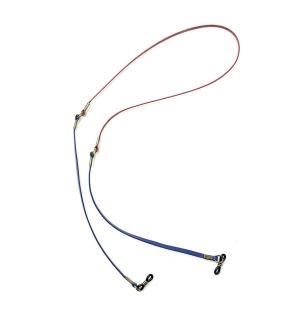 TWO TONE GENUINE LEATHER GLASS CODE / Dark Red  Blueξʲ
