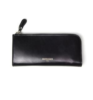 HIGH-END LEATHER EYEWEAR CASE (L) / Black & Greyξʲ