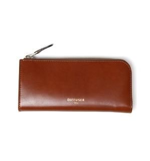 HIGH-END LEATHER EYEWEAR CASE (L) / Dark Brown & Light Greenξʲ