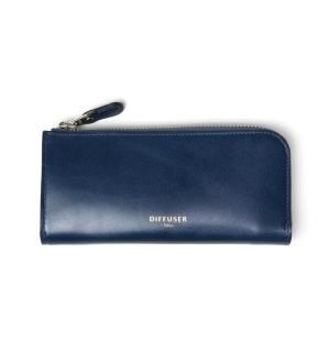 HIGH-END LEATHER EYEWEAR CASE (L) / Blue & Light Grey Brownξʲ