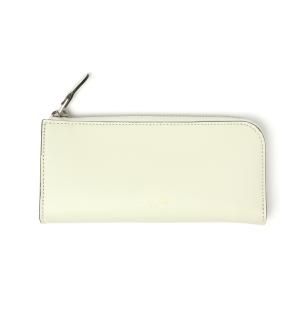 HIGH-END LEATHER EYEWEAR CASE (L) / White & Light Blue Greenξʲ