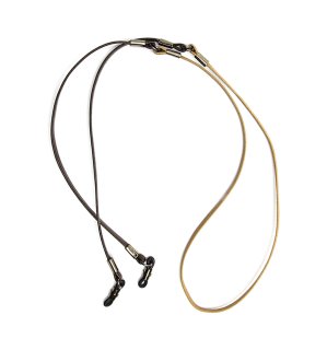 TWO TONE SOPHISTICATED GLASS CORD / Beige & Dark Brownの商品画像