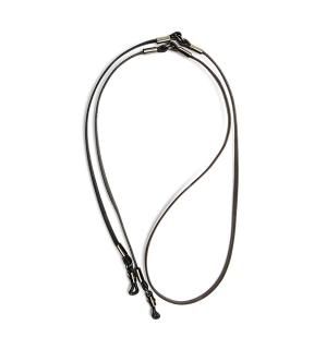 TWO TONE SOPHISTICATED GLASS CORD / Dark Brown & Blackξʲ