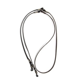 TWO TONE SOPHISTICATED GLASS CORD / Dark Brown & Blackの商品画像