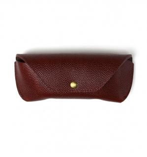 HORWEEN LEATHER EYEWEAR CASE / Brown(Emboss) & Brownξʲ