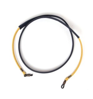 COMBINATION TWO LEATHER GLASS CORD / Yellow & Navyの商品画像