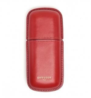 WETFORMING LEATHER EYEWEAR CASE / Red & Blackξʲ