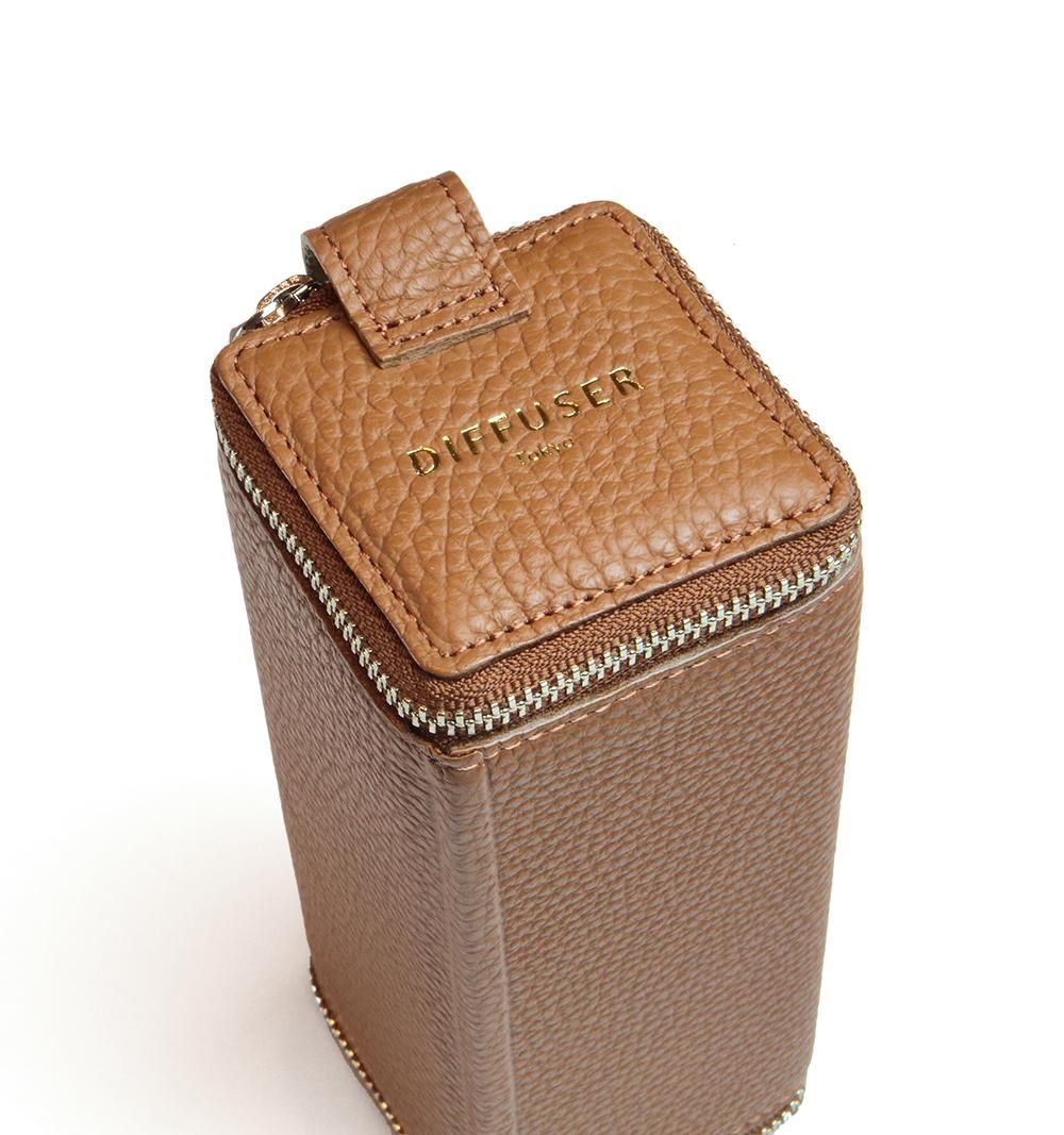 RHOMBUS PRISM STORAGEBOX TYPE2 / Saddle Tan & Ivory | DIFFUSER