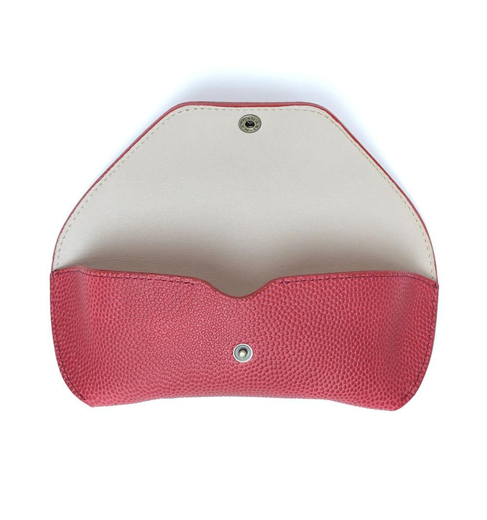 HORWEEN LEATHER EYEWEAR CASE 2 / Football & White | DIFFUSER