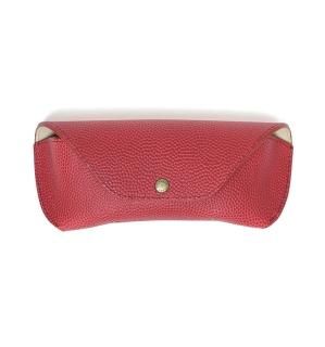 【新品未使用】DIFFUSER 国産牛革 メガネケース レッド DIFFUSER 国産牛革 メガネケース レッド