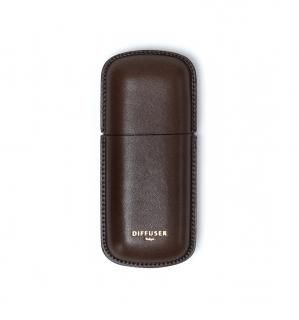 WETFORMING LEATHER EYEWEAR CASE 2 / Brown & Red Brown
