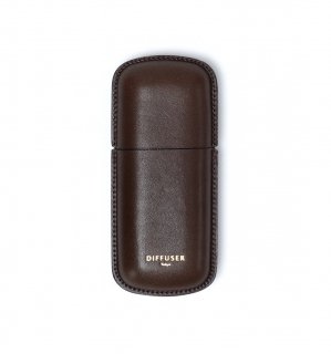 WETFORMING LEATHER EYEWEAR CASE 2 / Brown & Red Brownξʲ