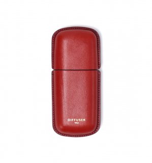 WETFORMING LEATHER EYEWEAR CASE 2 / Red & Blackξʲ