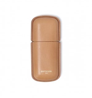 WETFORMING LEATHER EYEWEAR CASE 2 / Natural & Light Yellowξʲ