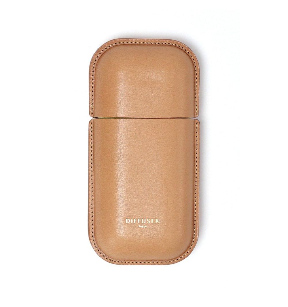 WETFORMING LEATHER EYEWEAR CASE 2 / Natural & Light Yellow