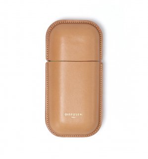 WETFORMING LEATHER EYEWEAR CASE 2 - L size / Natural & Light Yellowξʲ