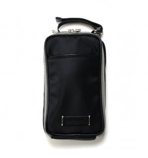MULTIFUNCTIONAL DOUBLE POCKET EYEWEAR CASE / Blackξʲ