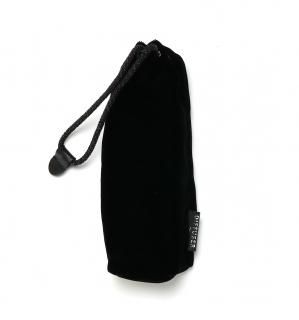 PLUSH VELVET EYEWEAR POUCH / Black & Black cordの商品画像