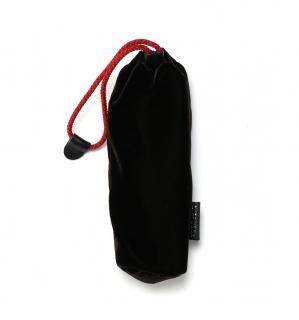 PLUSH VELVET EYEWEAR POUCH / Deep Brown & Red cordξʲ