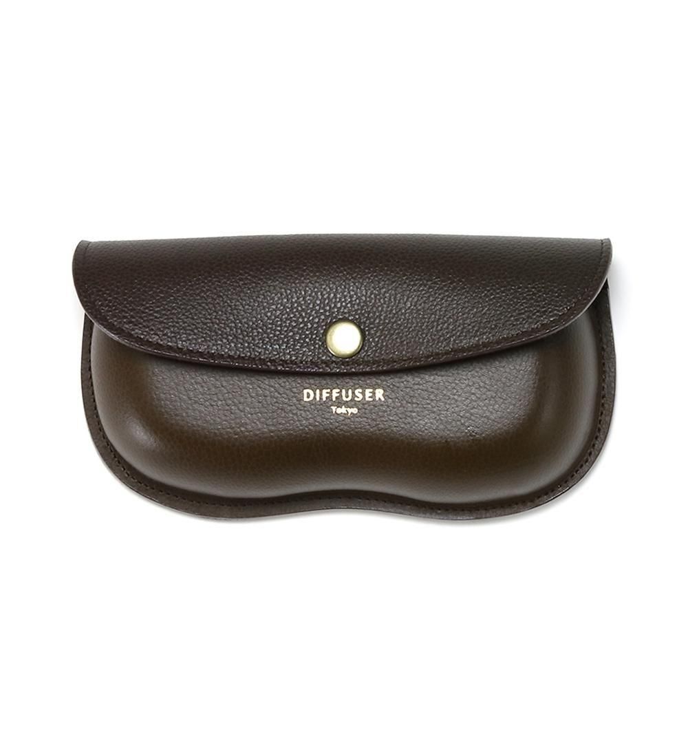 【最終お値下げ】diffuser Tokyo メガネケース 本革 WETFORMING BELT EYEWEAR CASE / Dark Brown | DIFFUSER online store