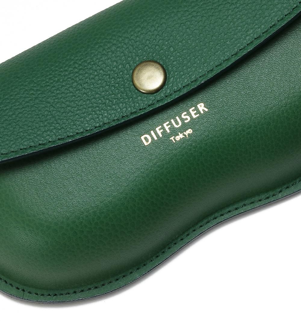 DIFFUSER TOKYO EYEWEARメガネケース WETFORMING BELT EYEWEAR CASE / Green | DIFFUSER online store