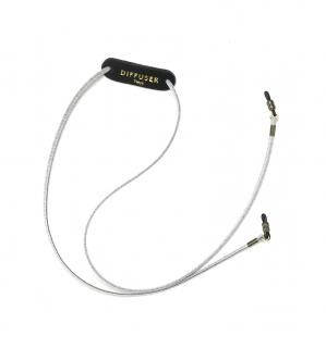 TECH SUEDE STITCHED LEATHER GLASS CODE / Grey & Black leatherξʲ