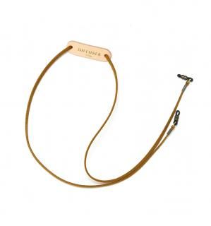 TECH SUEDE STITCHED LEATHER GLASS CODE / Yellow & Natural leatherξʲ