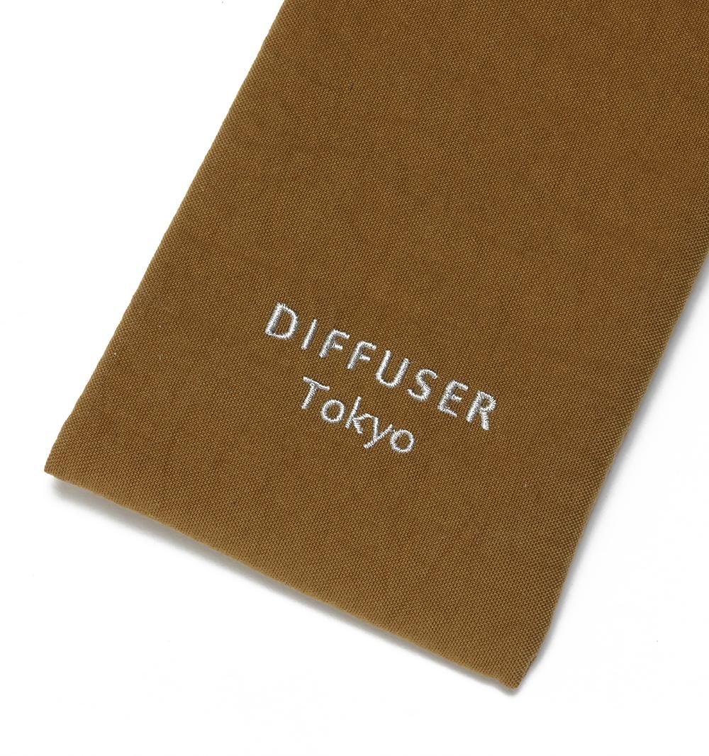 NYLON TASLAN SOFT EYEWEAR CASE / Brown | DIFFUSER online store
