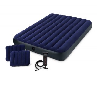 ٥å ޥåȥ쥹 2ԥ ݥդ INTEX ƥå 󥵥  Intex Classic Downy Queen Airbed