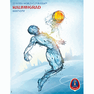 ݥ å ɥå  եݥ ꡼˥󥰥顼 2018 FIFA World Cup Russia Kaliningrad Poster