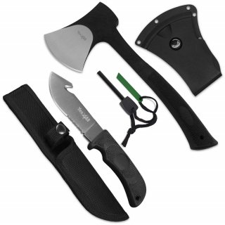 3-Piece ȥɥ  ХХ   ʥ ե Yes4All Camping Axe with Knife and A Fire Starter