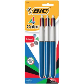 ӥå USA 4顼 ܡڥ 3 ߥǥݥ1mm 4 BIC USA 4-Color Ball Pen Medium Point 1.0mm å ֥롼 ֥å ꡼