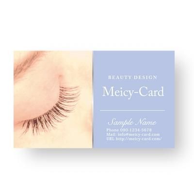 ネイリスト アイリスト名刺 かわいい名刺テンプレート ヘアーサロン エステ ネイル名刺カード印刷 Meicy Card