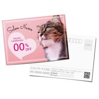 【DMはがき】キュートな猫デザインポストカード